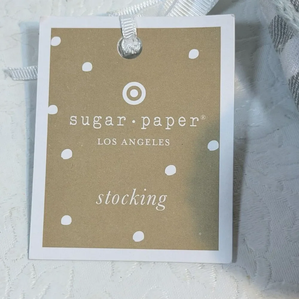2 Target Sugar Paper Christmas Stockings